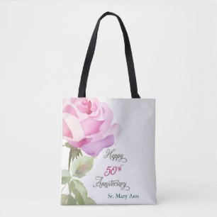 Tote Bag Nom personnalisé 50e anniversaire Jubilé catholiqu