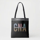 Tote Bag Nom personnalisé Adjoint en soins infirmiers certi (Devant)