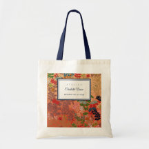 Nom personnalisé Art floral japonais vintage esthé