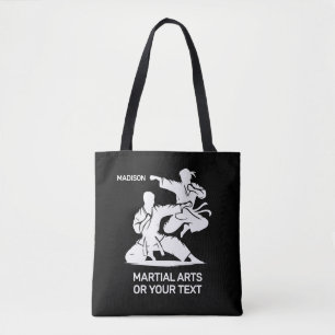 Tote Bag Nom personnalisé & Arts Martiaux Texte