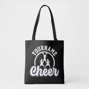 Tote Bag NOM personnalisé Cheer Team Varsity Pom-pom girl