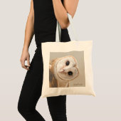 Tote Bag Nom personnalisé Cute Barn Owl (Devant (produit))