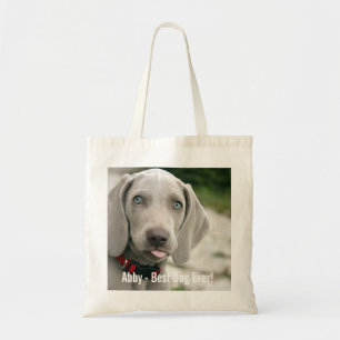 Tote Bag Nom personnalisé de photo de chien de Weimaraner