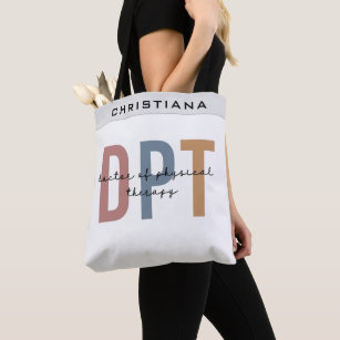 Tote Bag Nom personnalisé DPT Doctor of Physical Therapy 