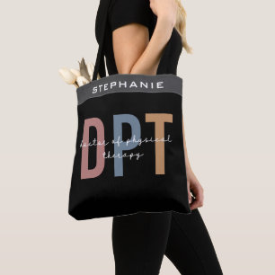 Tote Bag Nom personnalisé DPT Doctor of Physical Therapy