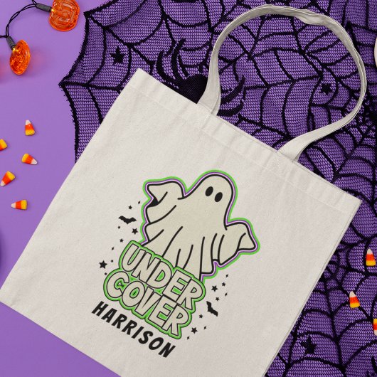 Tote Bag Nom personnalisé du fantôme d'Halloween drôle