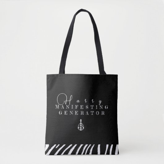 Tote Bag Nom personnalisé du générateur de manifeste HD | T (Devant)