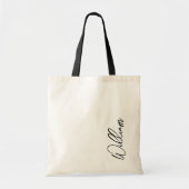 Tote Bag Nom personnalisé du script moderne (Devant)