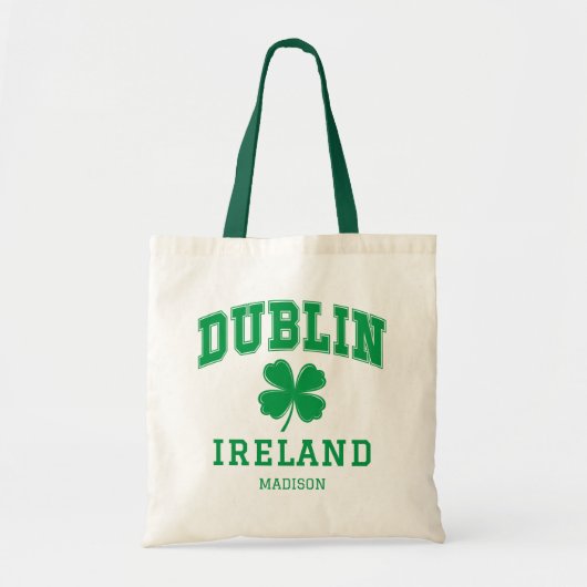 Tote Bag Nom personnalisé Dublin Irlande (Devant)
