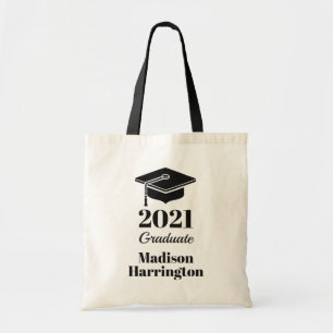 Tote Bag Nom personnalisé et année Nombre de notes de gradu