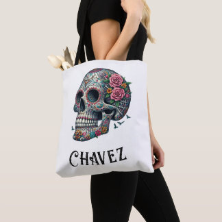 Tote Bag Nom personnalisé Fête de la vie et de la mort