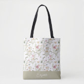 Tote Bag Nom personnalisé Fleur de champ (Devant)