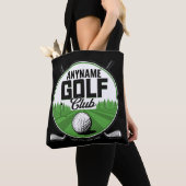 Tote Bag NOM personnalisé Golfing Pro Golf Club Player (De près)