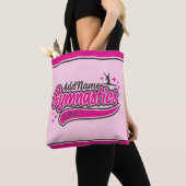 Tote Bag NOM personnalisé Gymnaste Split Leap Gymnastique (De près)