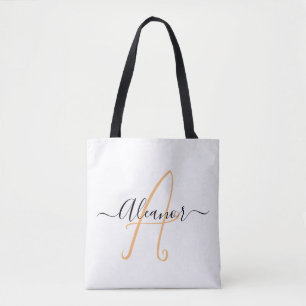 Tote Bag Nom personnalisé Le cadeau élégant de la mère