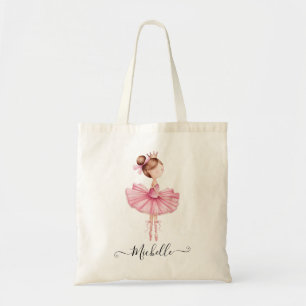 Tote Bag Nom personnalisé moderne Ballet Ballerina