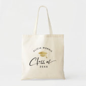 Tote Bag Nom personnalisé moderne Graduation Script tendanc (Devant)