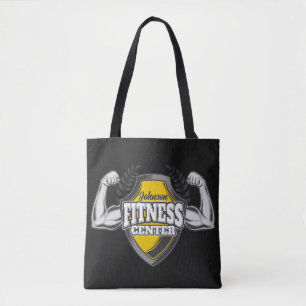Tote Bag Nom personnalisé Muscle Fitness Trainer Gym