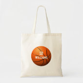 Tote Bag Nom personnalisé Numéro de base-ball Sports (Devant)