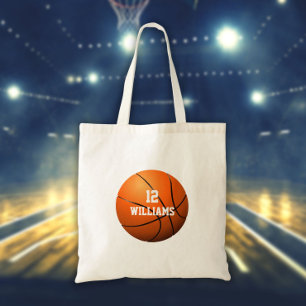 Tote Bag Nom personnalisé Numéro de base-ball Sports