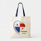 Tote Bag Nom personnalisé Panama Love (Dos)
