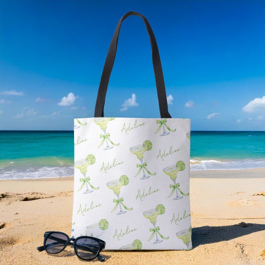 Tote Bag Nom personnalisé personnalisé Margarita Motif