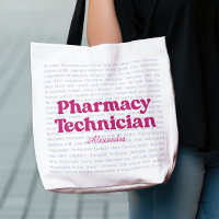 Nom personnalisé Pharmacy Technicien Typographie M