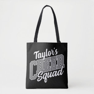 Tote Bag Nom personnalisé Pom-pom girl École Varsity Cheer
