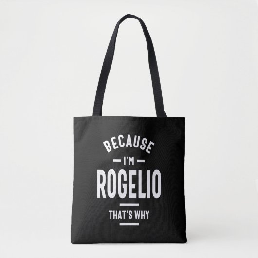 Tote Bag Nom personnalisé Rogelio Anniversaire (Devant)