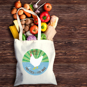 Tote Bag Nom personnalisé Signal Vintage Regarder les oeufs