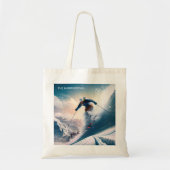 Tote Bag Nom personnalisé Skier de montagne (Devant)