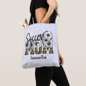 Tote Bag Nom personnalisé Soccer Maman | Fête des mères (De près)