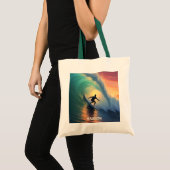 Tote Bag Nom personnalisé Surf (Devant (produit))