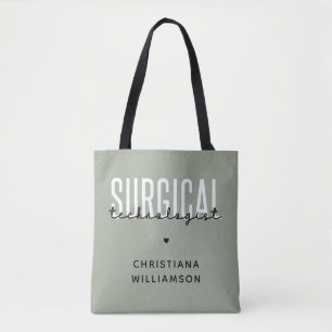 Tote Bag Nom personnalisé Technologue chirurgical Med Surg 