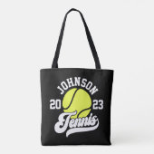 Tote Bag NOM Personnalisé Tennis Lecteur Racket Ball Court (Dos)