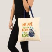Tote Bag Nom personnalisé, texte et année de croisière (Devant (produit))