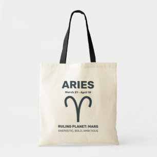 Tote Bag Nom personnalisé / Texte Zodiac Signes