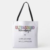 Tote Bag Nom personnalisé Ultrasound Technologist Cadeaux (Devant)
