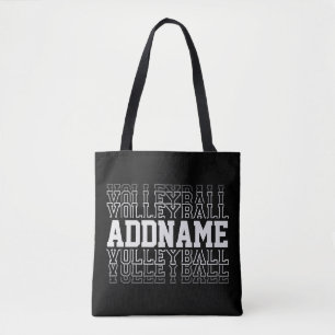 Tote Bag NOM PERSONNALISÉ Vanisant Volleyball Logo Joueur d