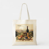 Tote Bag Nom personnalisé Wine Lover's (Dos)