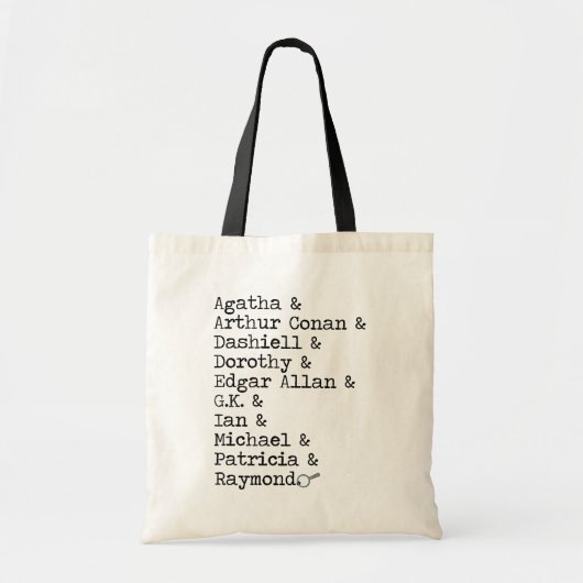 Tote Bag Nom Stack Crime Fiction Top-10 des romanciers (Devant)