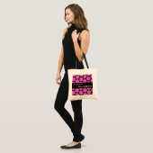 Tote Bag Nom toujours fait sur commande rose V088 de (Devant (modèle))