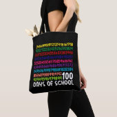 Tote Bag Nombres de maths 100e jour d'école enseignant enfa (De près)