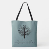 Tote Bag Noms/dates faits sur commande d'arbre de (Dos)