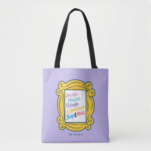 Tote Bag Noms de FRIENDS™ dans Peephole (Devant)