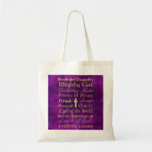 Tote Bag Noms de Jesus Purple Fourre-tout (Devant)