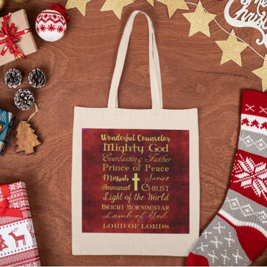 Tote Bag Noms de Jesus Red Fourre-tout