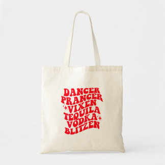 Tote Bag Noms drôles de rennes buveurs de Noël rétro