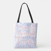 Tote Bag noms manuscrits personnalisés, typographie (Dos)