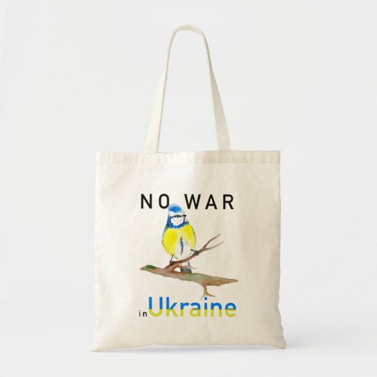 Tote Bag Non à la guerre en Ukraine (Devant)